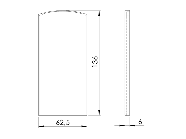 Endkappe für Aluprofil Al/0004-PRO-S-E