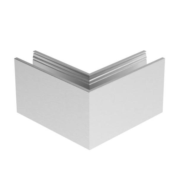 Ecke IN für Aluprofil mit Oberverankerung AL/ELOX/