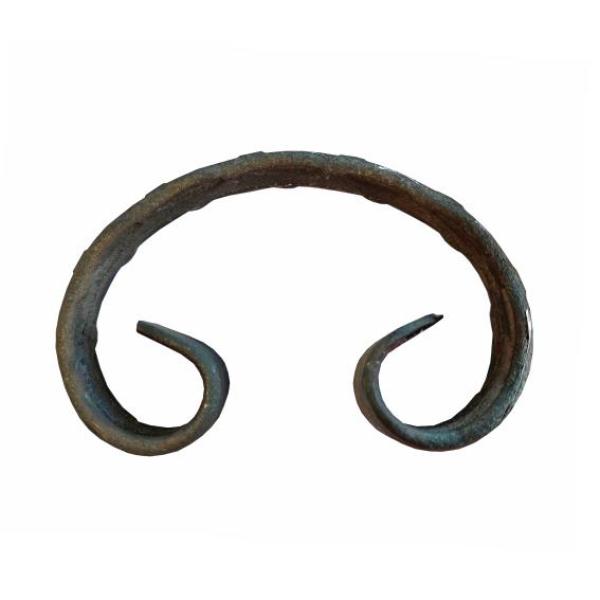 Zierelement h100, b65, 12x6mm, verziert