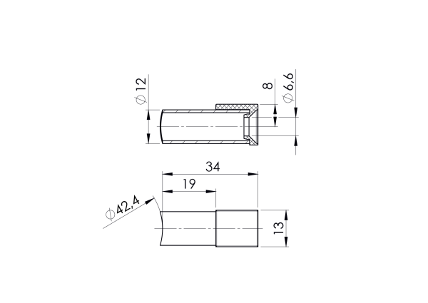 Support against glass falling out flat