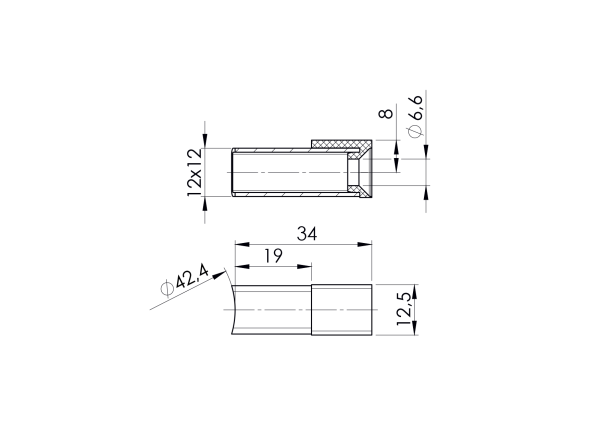 Support against glass falling out flat