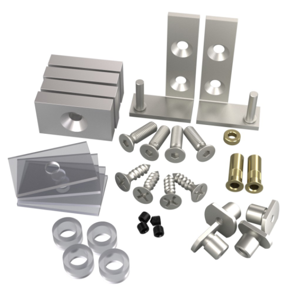 Türprofil für Glastür + Vorhang