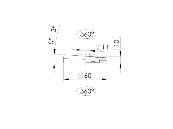 Washer - adjustable angle