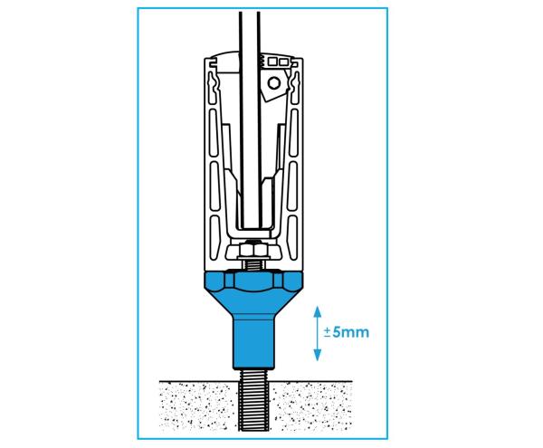 Washer - adjustable height