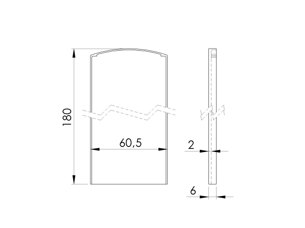 Endkappe für Aluprofil AL/0004-LIGHT-S-E für Trepp