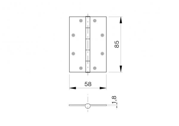 Torband INOX, AISI304, L=85mm