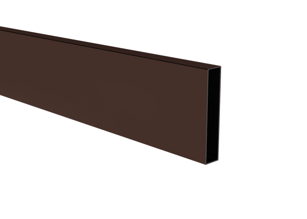 Aluminium-Lamelle, 20x100x1,1-6000mm, braun RAL8017