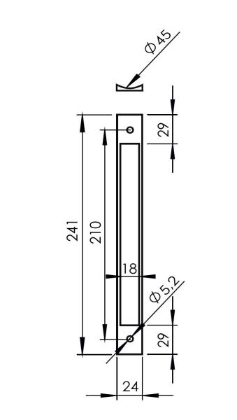 PVC-Adaptionsplatte für Schlösser und Rundrohre