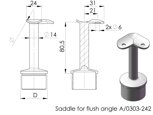 Geländerpfosten ECKE OUT Eckpfosten 90 Grad Ø42,4 Bauhöhe 1000mm mit 4x Glasklemmen 63x45mm vorgesetzt Geländer V2A Edelstahl