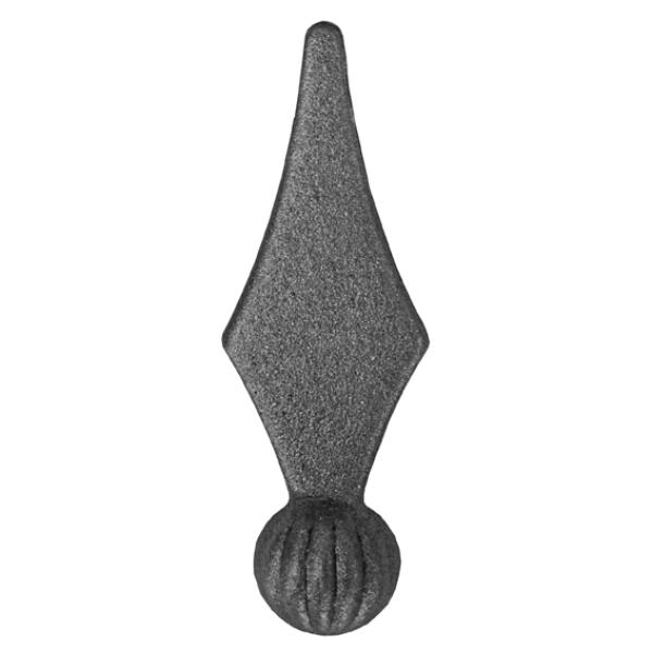 Geschmiedete Zierspitze h90, b32, n23mm