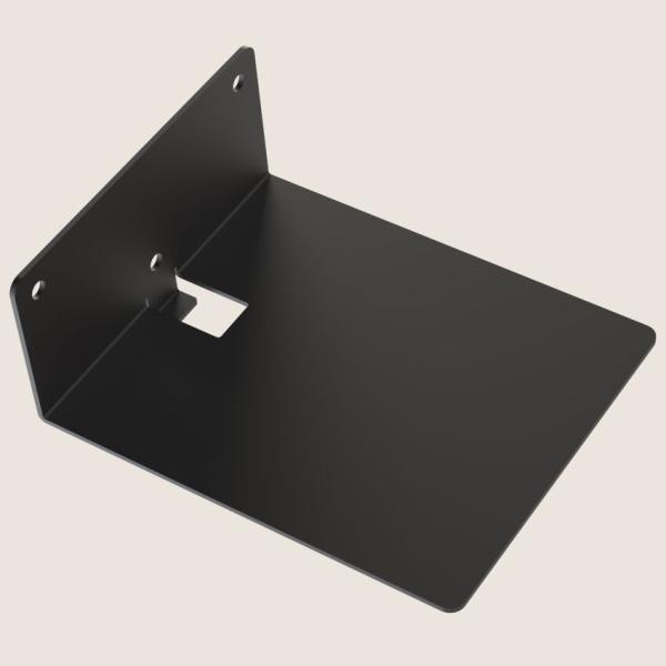 Unsichtbares Regal Bücherregal 125/150 hängend Metallregal Möbel Bücher Wandregal Flur Zimmer Raum LOFT Wohnung SCHWARZ / POLA