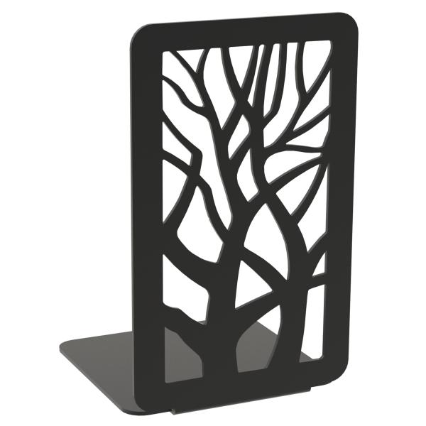 Buchstütze Bücherhalter Design Ständer Bücherregal BAUM Bookends für Zuhause Stütze Büro Geschenk SCHWARZ / TREE