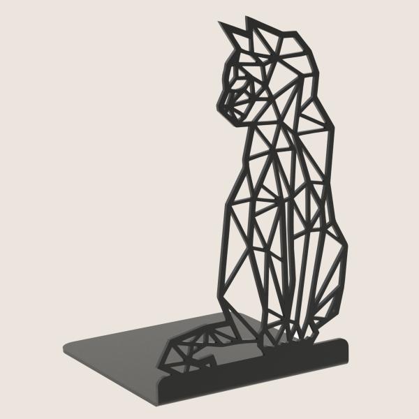 Buchstütze Bücherhalter Design Ständer Bücherregal CAT Bookends für Zuhause Stütze Katze Büro Geschenk / KATZE 2