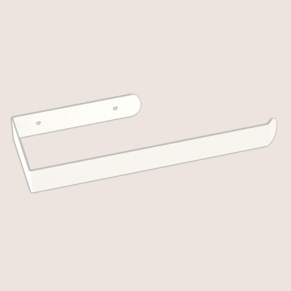 Papierhandtuchhalter Bügel Bad Toilette WC Metall WEIß / BLU HAND