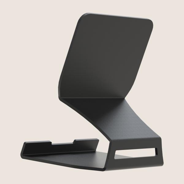 Händy-Ständer Kochbuchständer aus Metall Tablet Smartphone Bücher Unterlage Telefonständer SCHWARZ / FONART