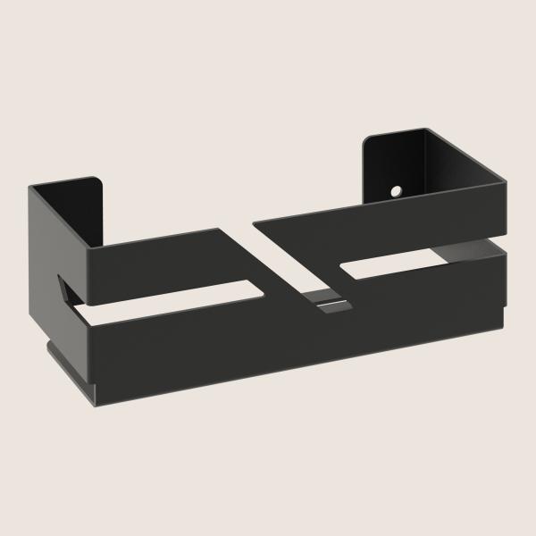 Seifenschale Bad Seife Toilette Badezimmer Hand Waschen WC Edelstahl SCHWARZ / CLARTE 200