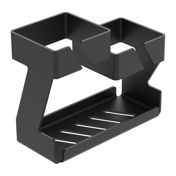 Zahnbürstenhalter Bad Toilette Badezimmer Zahnpaste Waschen WC Edelstahl SCHWARZ / CLASS