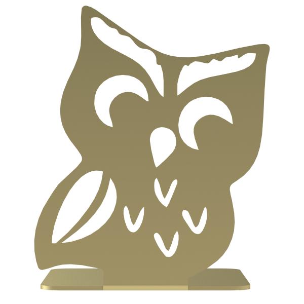 Buchstütze Bücherhalter Design Ständer Bücherregal EULE Bookends für Zuhause Stütze Büro Geschenk GOLD / EULE 3