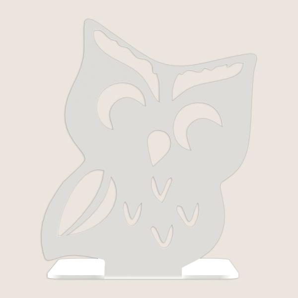 Buchstütze Bücherhalter Design Ständer Bücherregal EULE Bookends für Zuhause Stütze Büro Geschenk WEIß / OWL 3