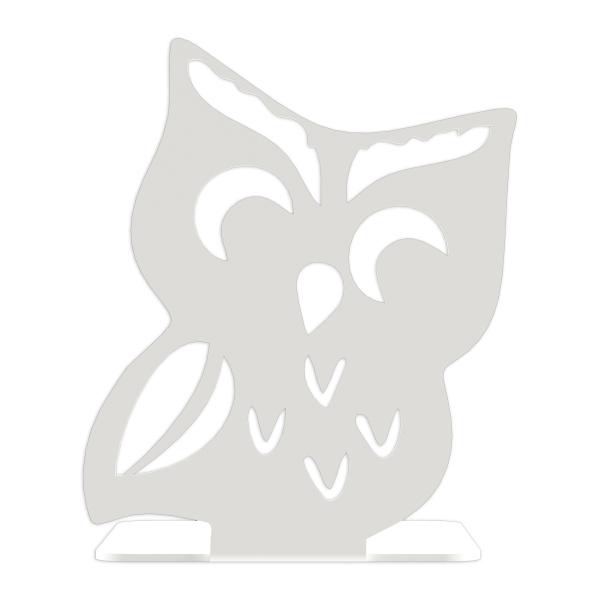 Buchstütze Bücherhalter Design Ständer Bücherregal EULE Bookends für Zuhause Stütze Büro Geschenk WEIß / OWL 3