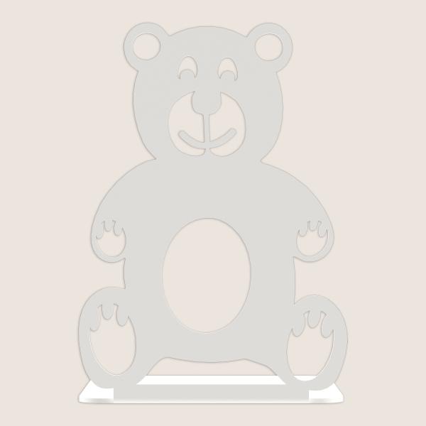 Buchstütze Bücherhalter Design Ständer Bücherregal Teddy Kinergarten Bookends für Zuhause Stütze Büro Kinder Geschenk WEIß / TEDDYBÄR