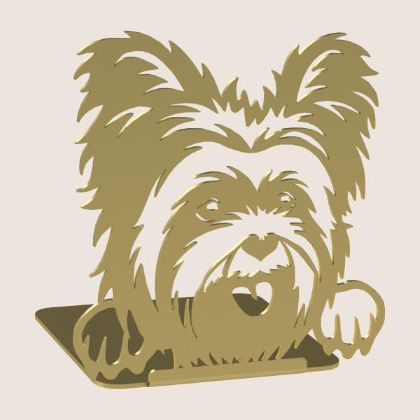 Buchstütze Bücherhalter Design Ständer Bücherregal HUND Kinergarten Bookends für Zuhause Stütze Büro Kinder DOG Geschenk GOLD / YORK COCO