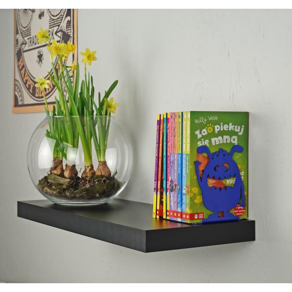 Buchstütze Bücherhalter Design Ständer Bücherregal Kinergarten Bookends für Zuhause Stütze Büro Kinder Geschenk WEIß / MONSTER