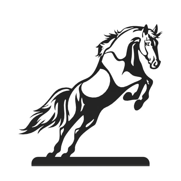 Buchstütze Bücherhalter Design Ständer Bücherregal Bookends Horse für Zuhause Stütze Büro Geschenk SCHWARZ / PFERD 1