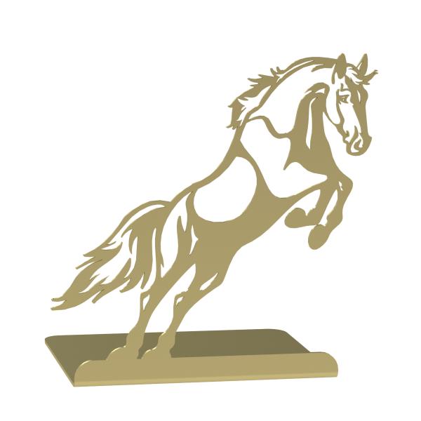 Buchstütze Bücherhalter Design Ständer Bücherregal Bookends Horse für Zuhause Stütze Büro Geschenk GOLD / PFERD 1