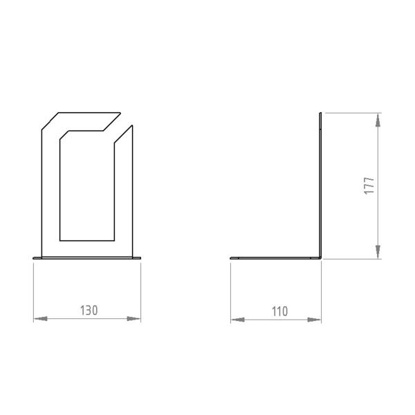 Buchstütze Bücherhalter Design Ständer Bücherregal Bookends Buch eckig für Zuhause Stütze Büro Geschenk WEIß / QUAD