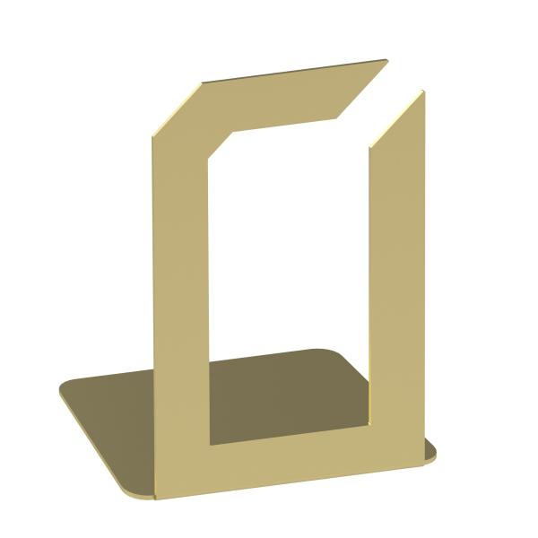 Buchstütze Bücherhalter Design Ständer Bücherregal Bookends Buch eckig für Zuhause Stütze Büro Geschenk GOLD / QUAD