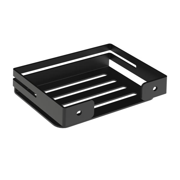 Seifenschale Bad Seife Toilette Badezimmer Hand Waschen WC Edelstahl SCHWARZ / SAVON