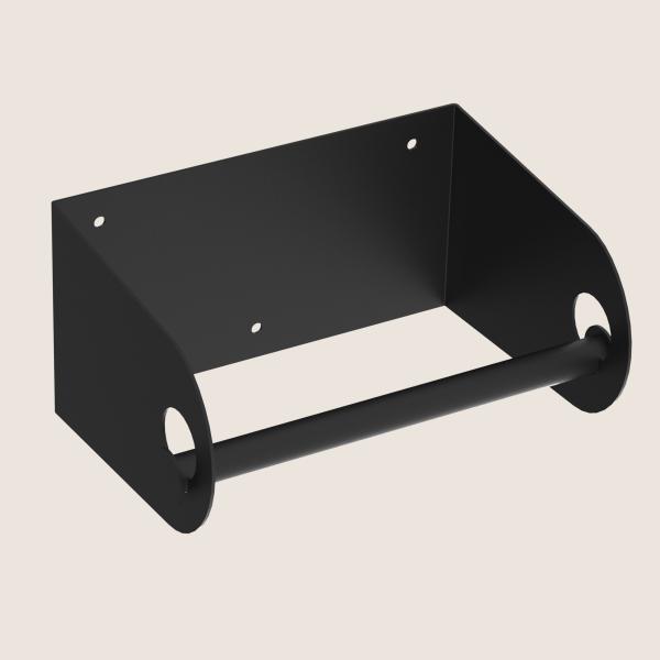 Papierhandtuchhalter Halter Bügel Bad Küche Küchenhalter Metall SCHWARZ / MAX