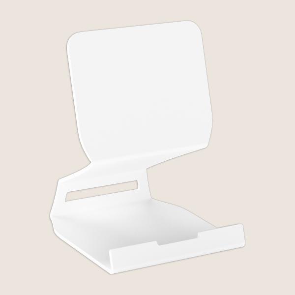 Händy-Ständer Kochbuchständer aus Metall Tablet Smartphone Bücher Unterlage Telefonständer WEIß / FONART