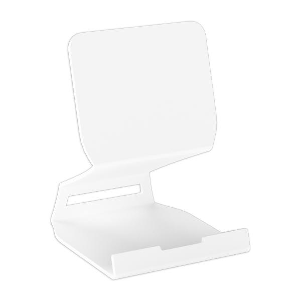 Händy-Ständer Kochbuchständer aus Metall Tablet Smartphone Bücher Unterlage Telefonständer WEIß / FONART