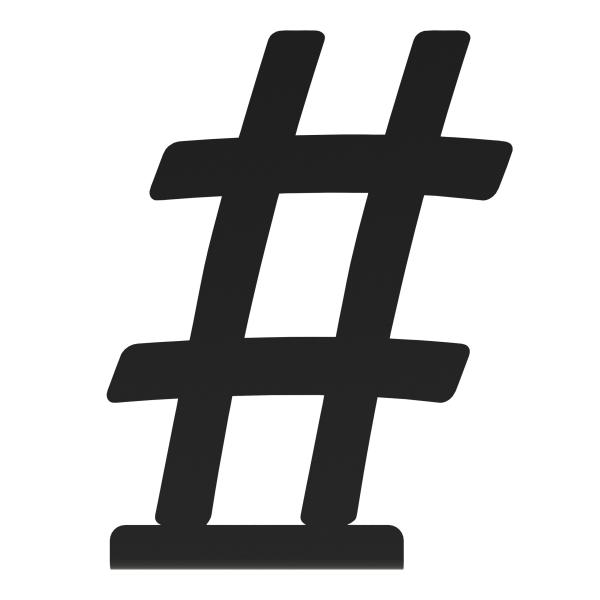 Buchstütze Bücherhalter Design Ständer Bücherregal Bookends Buch eckig für Zuhause Stütze Büro Geschenk SCHWARZ / HASHTAG