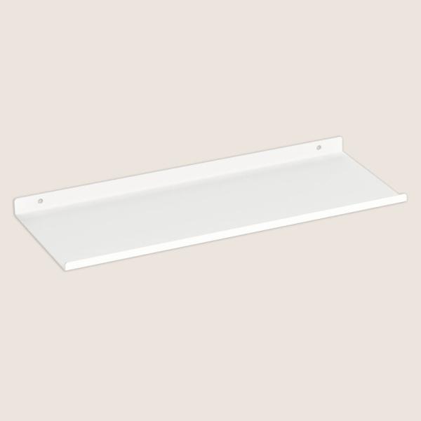 Dekoratives Regal Bücherregal hängend 50 cm Metallregal Möbel Bücher Wandregal Flur Zimmer Raum LOFT Wohnung WEIß / ESTANTE