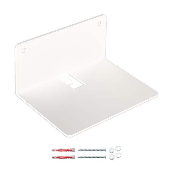 Unsichtbares Regal Bücherregal 125/90 hängend Metallregal Möbel Bücher Wandregal Flur Zimmer Raum LOFT Wohnung WEIß / POLA