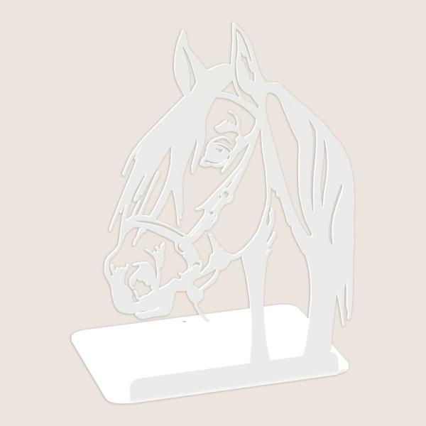 Buchstütze Bücherhalter Design Ständer Bücherregal Bookends Horse für Zuhause Stütze Büro Geschenk WEIß / PFERD 2