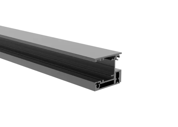 Aluminium Zaunadapter Füllung 20-14mm Zaunschiene Profil Anthrazit Abdeckschiene