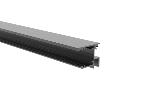 Aluminium Zaunadapter Füllung 20-14mm Zaunschiene Profil Anthrazit Abdeckschiene