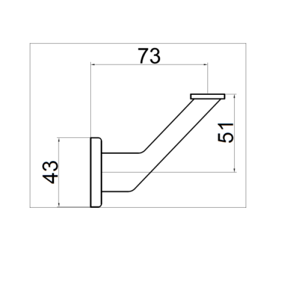 Handlaufhalter Wand Anthrazit RAL 7016 Rohr 42.4mm Stahl Handlaufträger