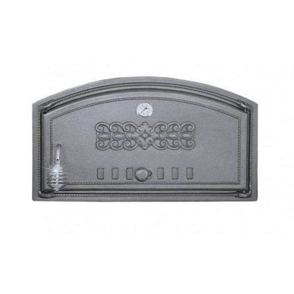 Backofentür aus Gusseisen 49x28cm Ofentür Pizzaofentür Steinofentür Brotofen