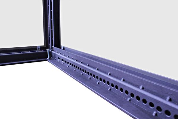 Eckkamintür Modell ohne Flansch