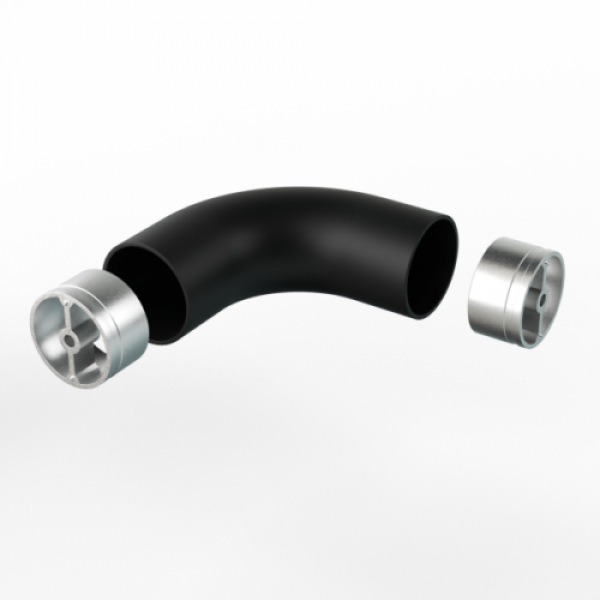 Holz Edelstahl Loft Industrial Geländer Schwarz Teile Handlauf Pfosten Eiche