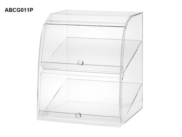 Vitrine für Lebensmittel Gablote Acryl-Glas Schaukasten Lebensmittelbehälter