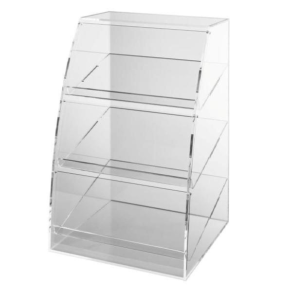 Vitrine für Lebensmittel Gablote Acryl-Glas Schaukasten Lebensmittelbehälter