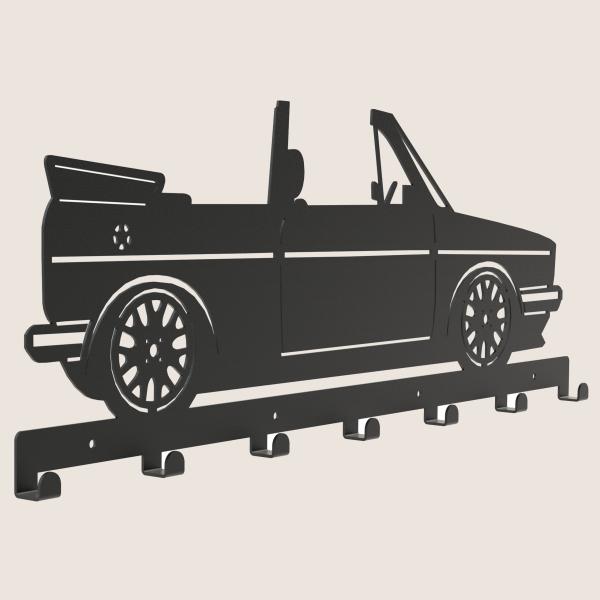 Kleiderhaken Kleiderbügel Garderobenleiste Haken Schwarz Fahrzeug aus Metall, für Eingang, Flur, Schlafzimmer, Flurgarderobe mit 7 Haken / AUTO 1