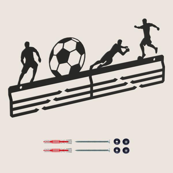 Medaillenhalter Medaillenaufhänger Metall Schwarz Wandmontage Geschenk / SPIELER