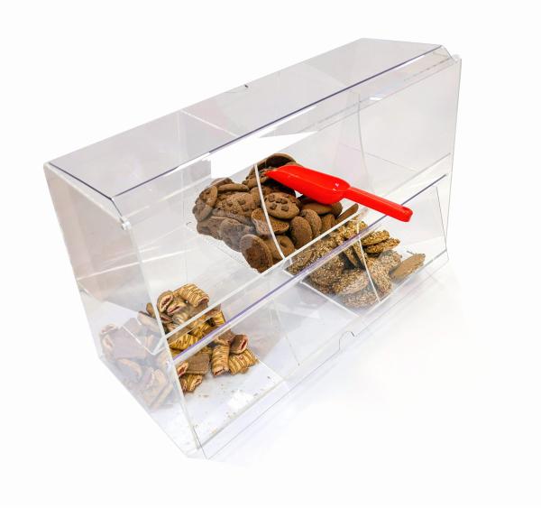 Vitrine für Lebensmittel Gablote Acryl-Glas Schaukasten Lebensmittelbehälter